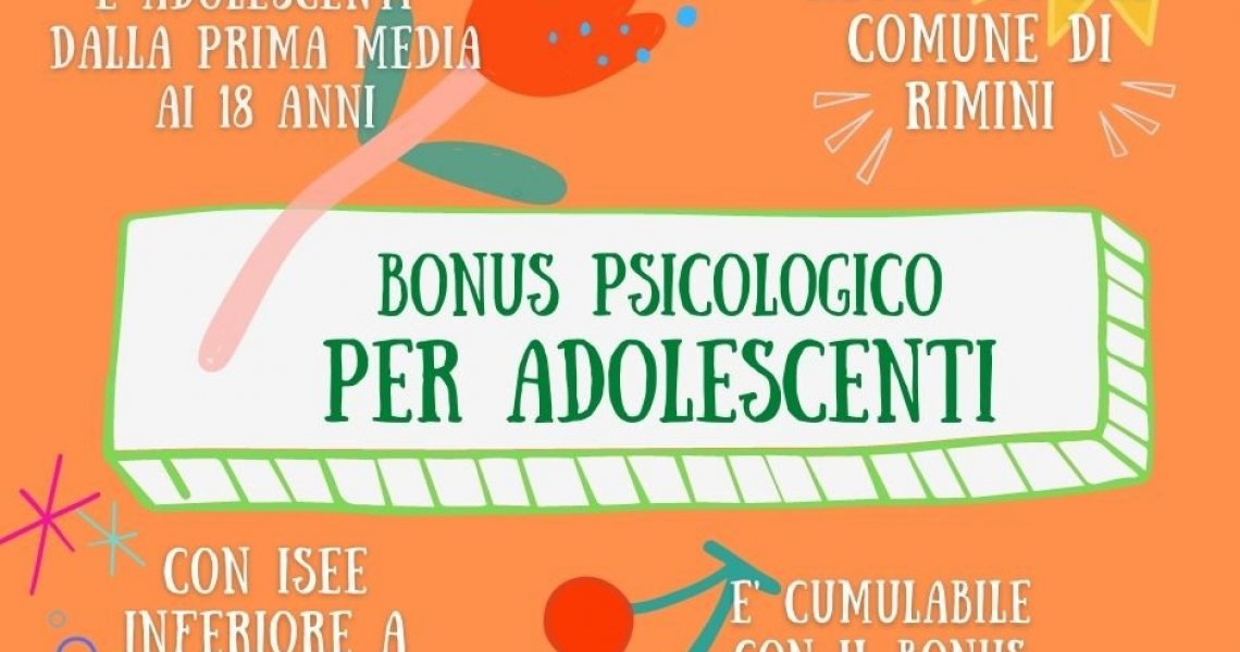 Bonus psicologico per adolescenti