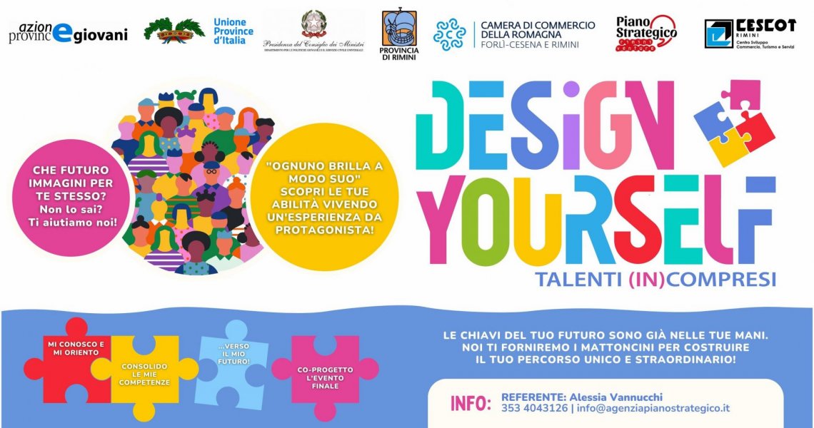 # 1 - DESIGN YOURSELF Talenti (in)compresi! Progetto per giovani dai 14 ai 35 anni