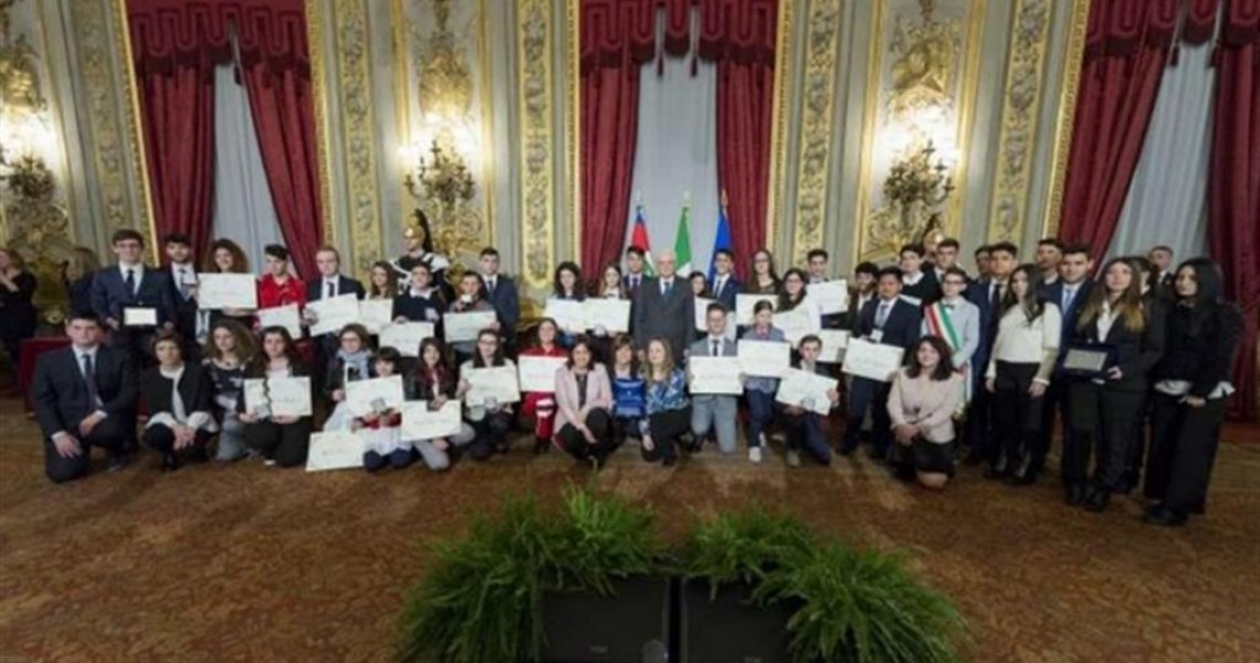 TRE STUDENTI DEL BELLUZZI PREMIATI DAL PRESIDENTE MATTARELLA